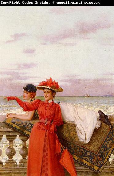 Vittorio Matteo Corcos Looking Out To Sea